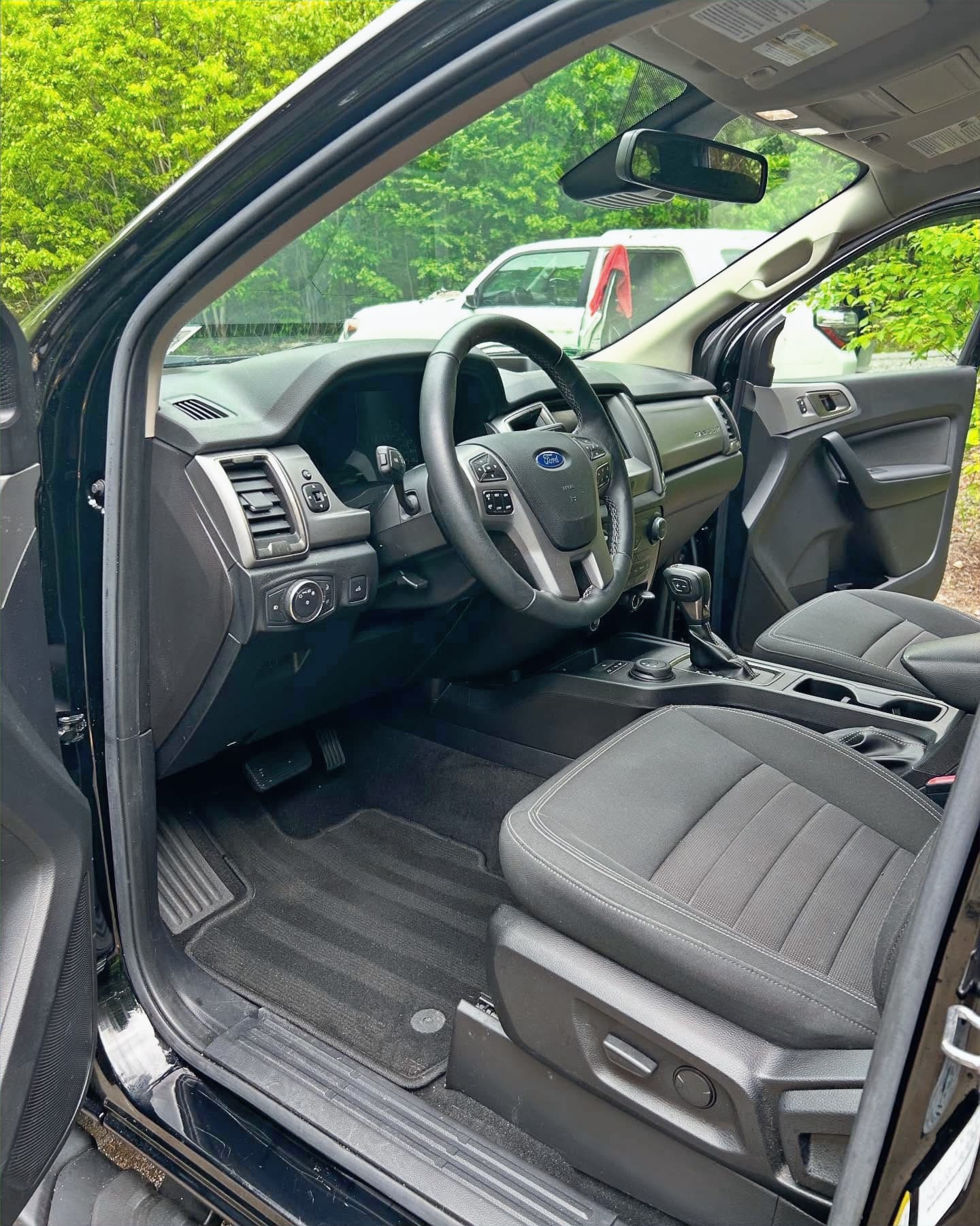 Freshly cleaned vehicle interior after a mobile detail